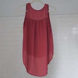 Chic Sheer Tunic Tank